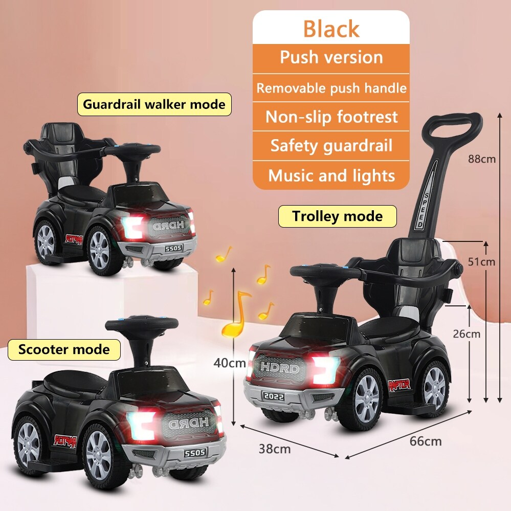 3 in 1 Manual Push Car