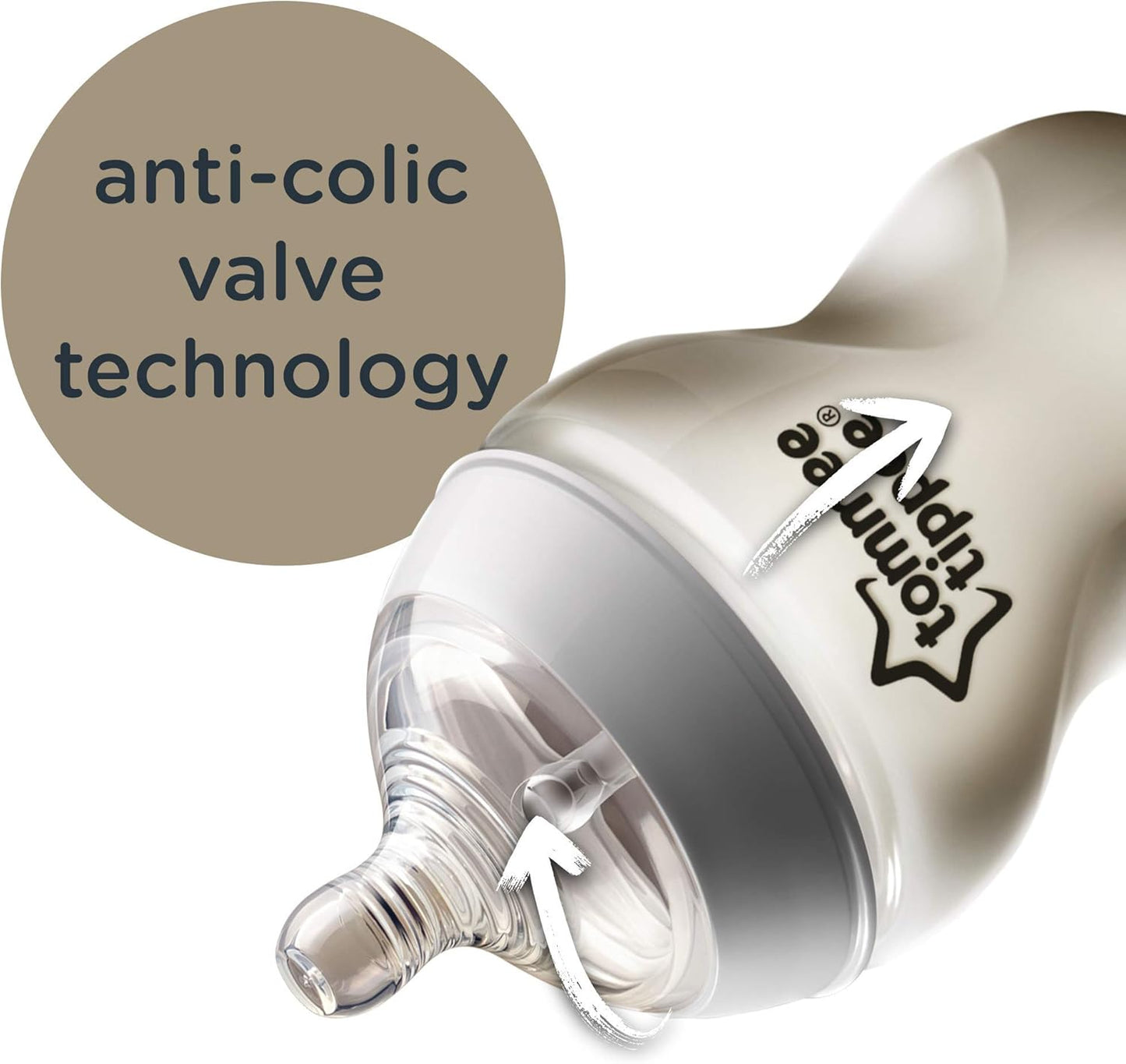 Feeding Bottles:Tommee Tippee Closer to Nature Bottles 260ml Single
