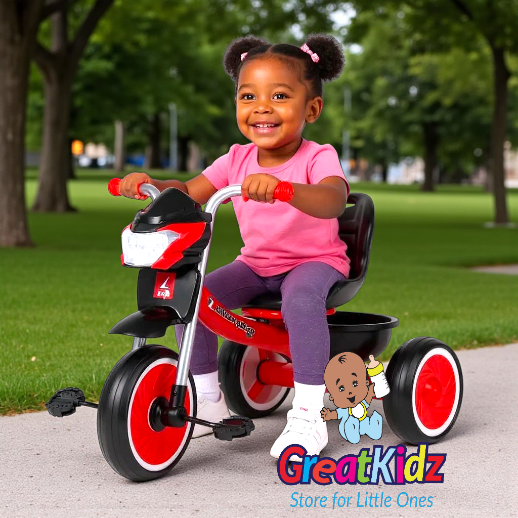 Baby Children Kids  Music Tricycle-Red