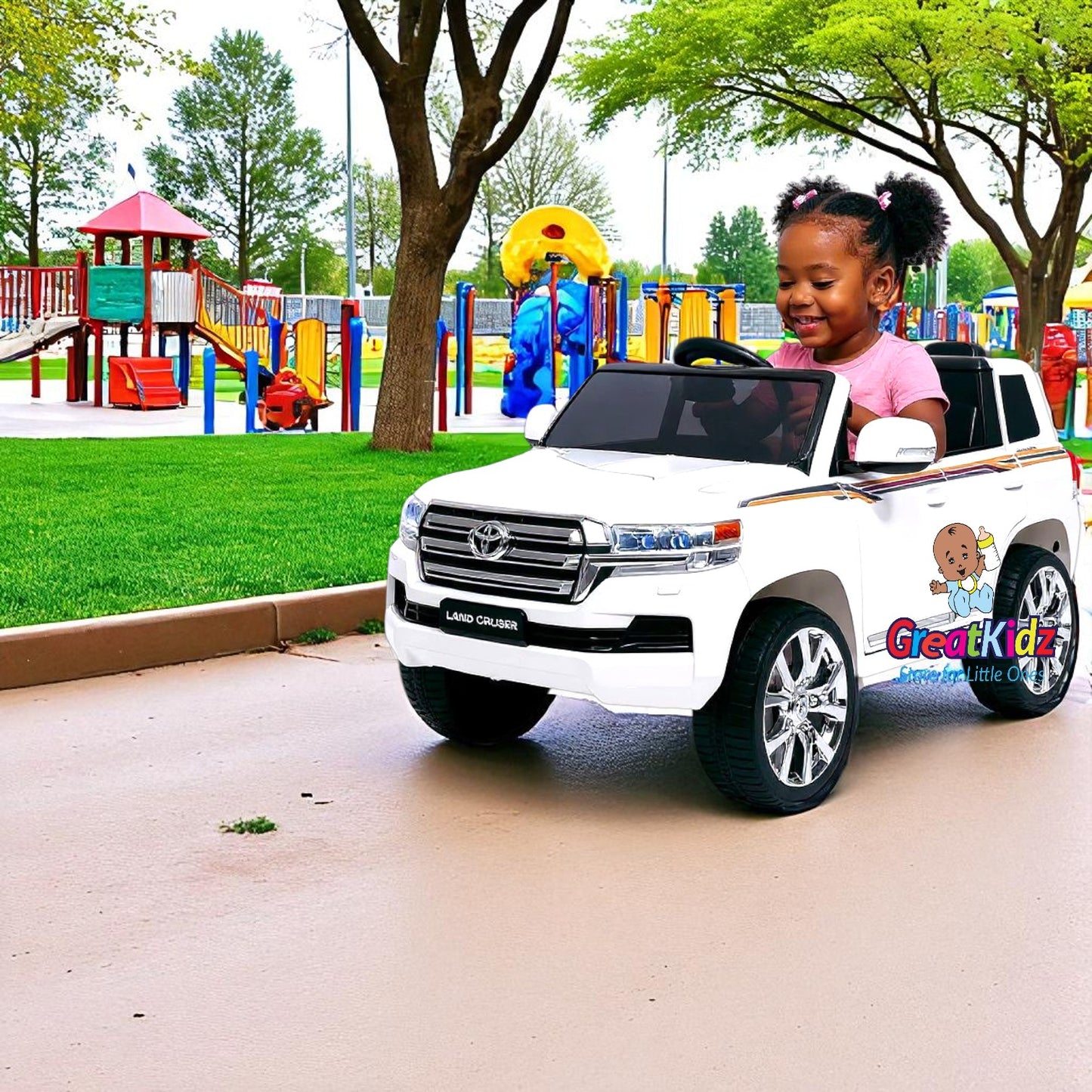 12 V Electric Ride- on Remote Car,1-5 Years,White