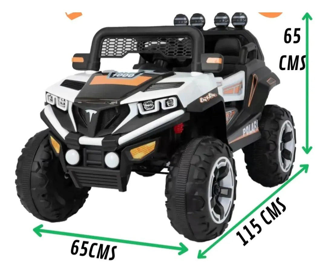 12 V Battery Powered Rechargeable Jeep-White