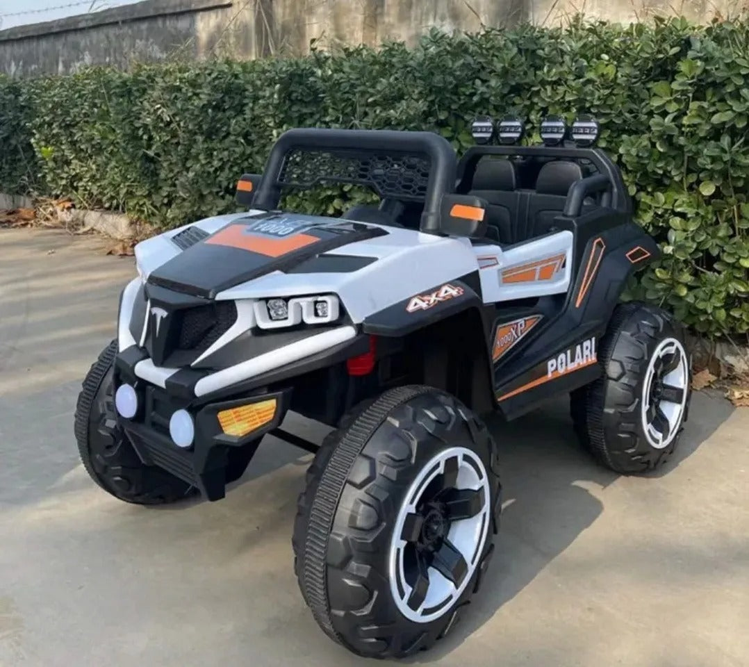 12 V Battery Powered Rechargeable Jeep-White